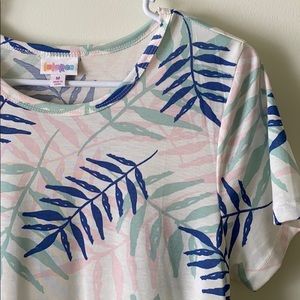 Mint/Pink Leaf “Jessie” Dress